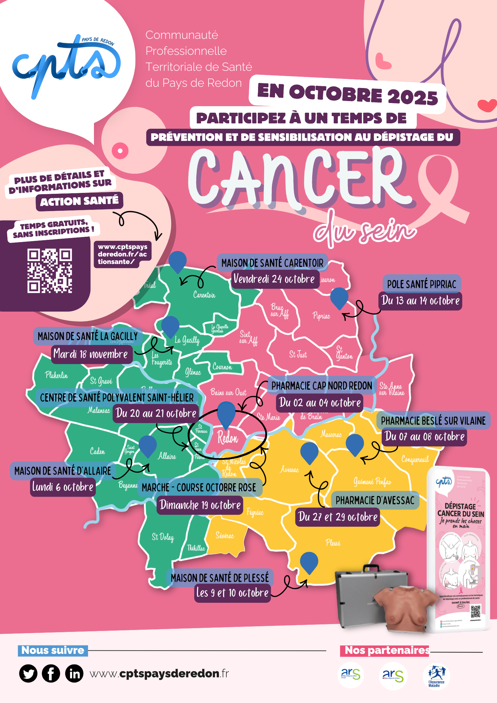 2025 Affiche actions octobre rose