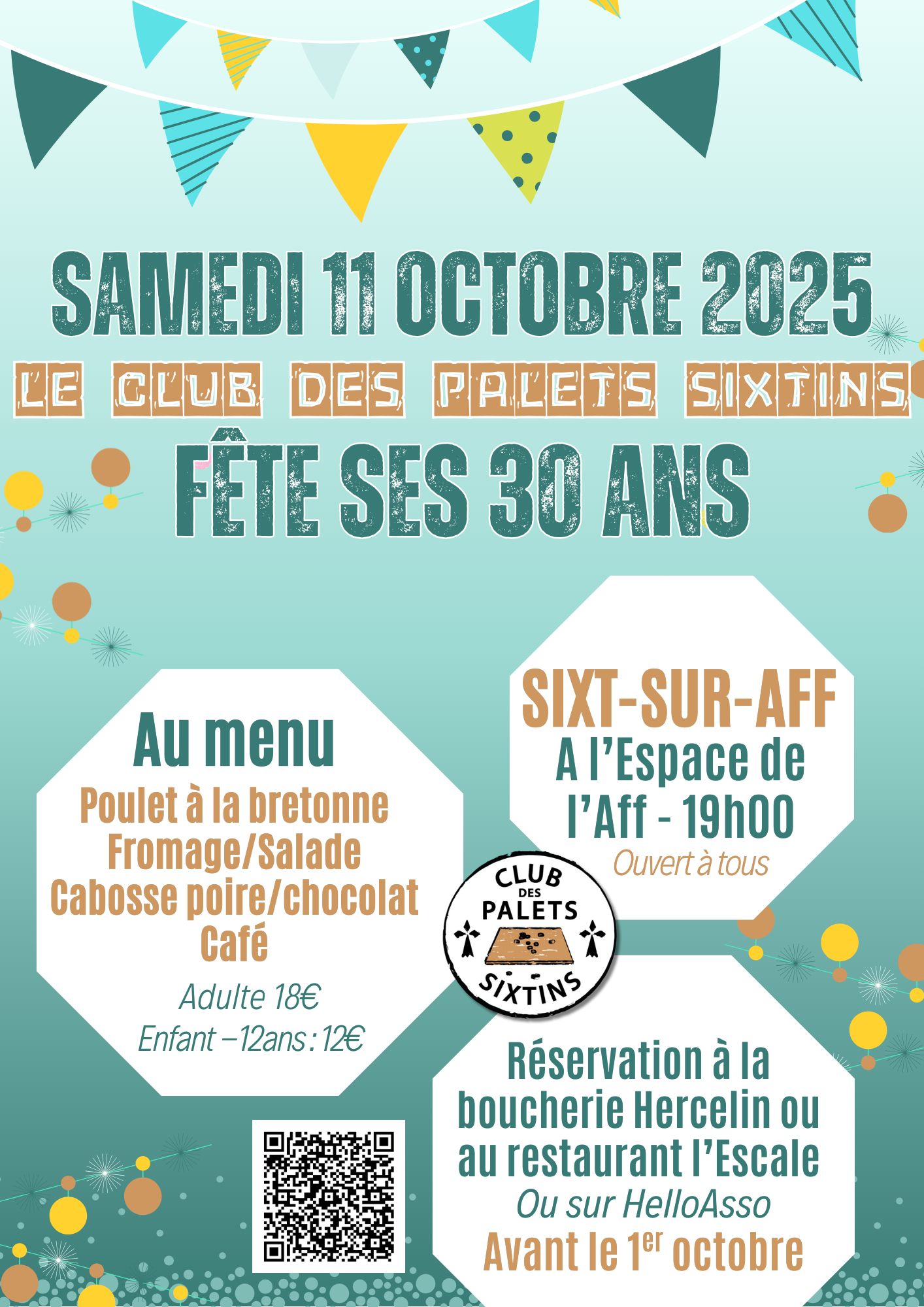 Affiche 30 Ans Palets sixtins Définitive