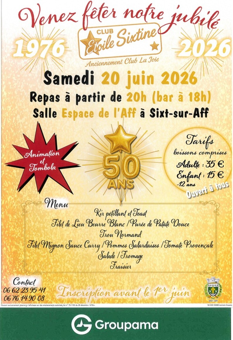 affiche jubilé