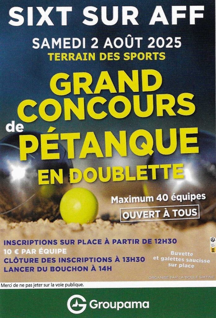 Terrain des sports
