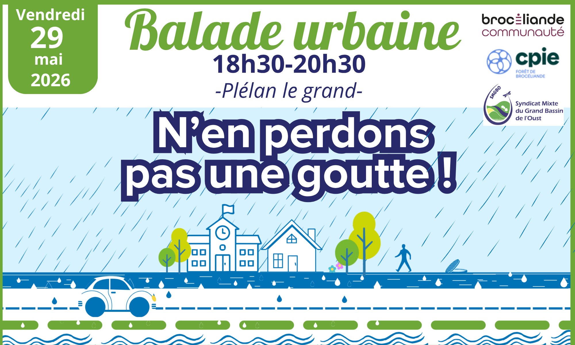 Visuel N’en perdons pas une goutte ! Plélan Le Grand - 29-05-26
